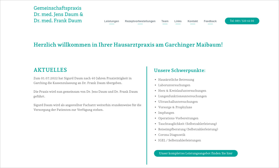 Projektbeispiel 02 Webdesign